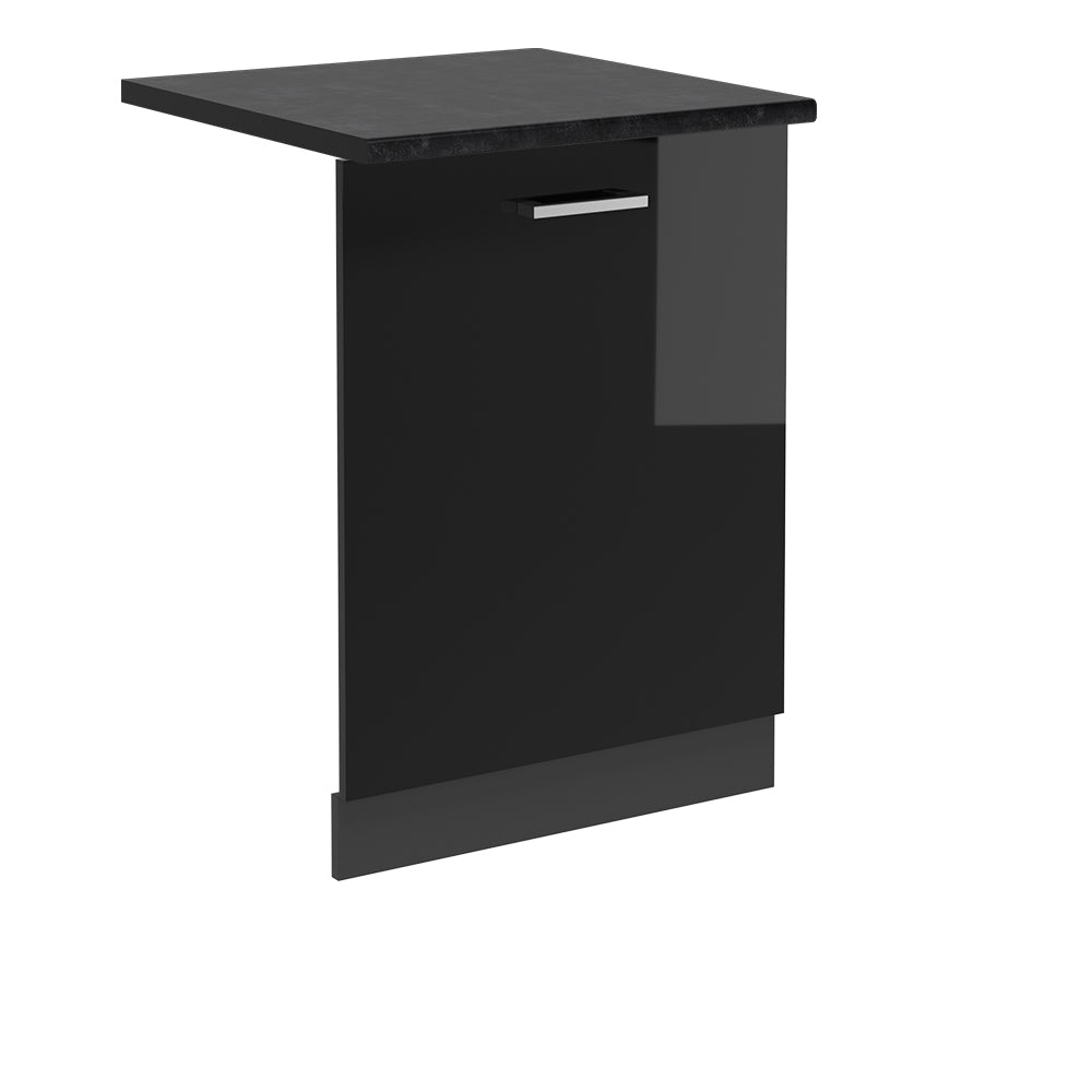 Vicco Pannello frontale della lavastoviglie Nero lucido 60 cm , PL Antracite