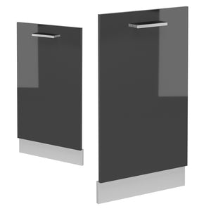 Vicco Coperchio per lavastoviglie Antracite lucido 45 cm senza piano di lavoro