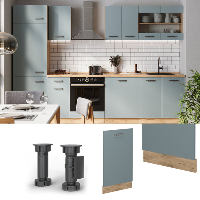 Vicco Coperchio per lavastoviglie Grigio-blu 45 cm , PL Marmo