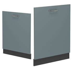 Vicco Coperchio per lavastoviglie Grigio-blu 60 cm senza piano di lavoro