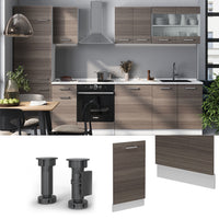 Vicco Coperchio per lavastoviglie Grigio nobile 45 cm senza piano di lavoro