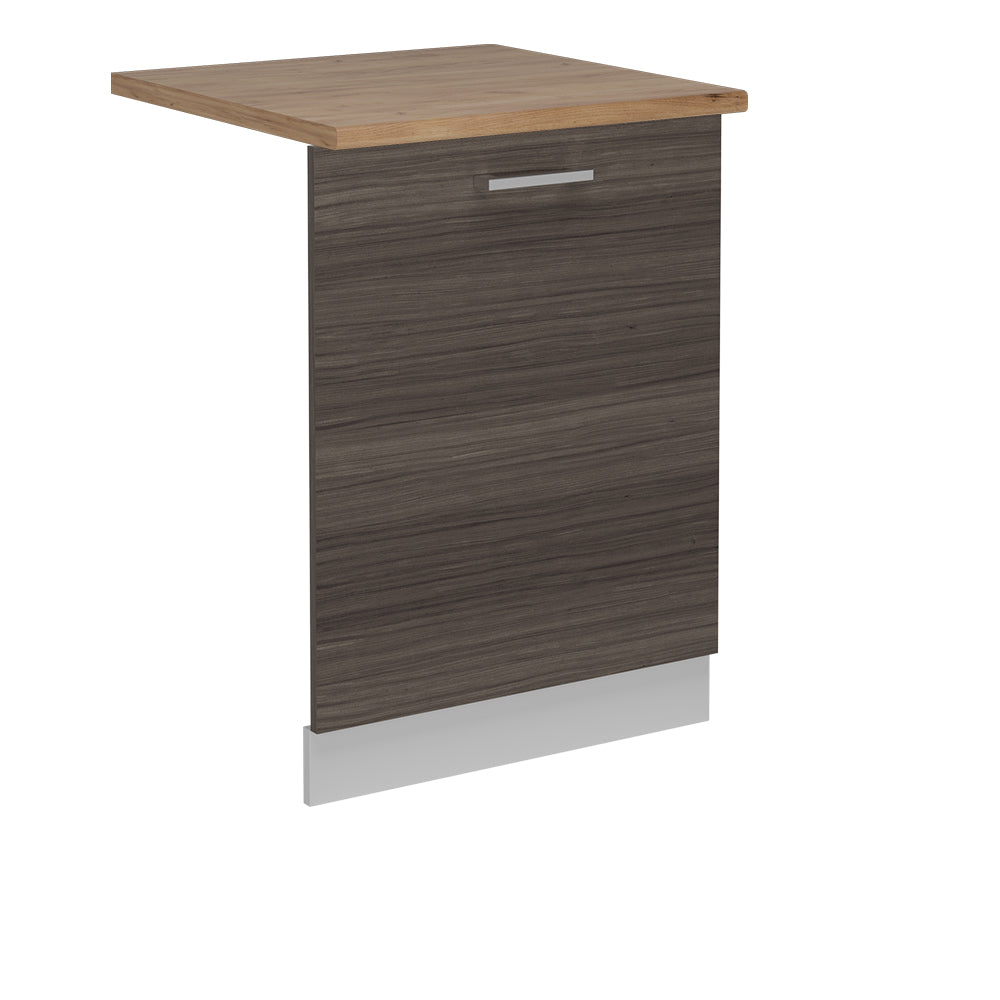 Vicco Coperchio per lavastoviglie Grigio nobile 60 cm , PL Rovere