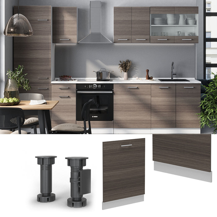 Vicco Coperchio per lavastoviglie Grigio nobile 60 cm , PL Antracite