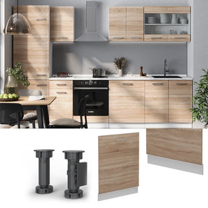 Vicco Coperchio per lavastoviglie Sonoma 60 cm senza piano di lavoro