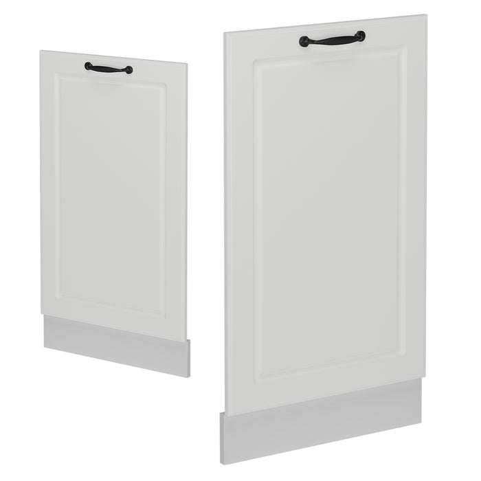 Vicco Pannello frontale della lavastoviglie Bianco casa di campagna 45 cm , PL Rovere