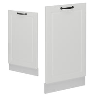 Vicco Pannello frontale della lavastoviglie Bianco casa di campagna 45 cm senza piano di lavoro