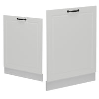 Vicco Pannello frontale della lavastoviglie Bianco casa di campagna 60 cm , PL Antracite