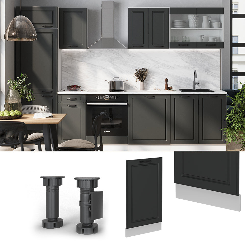 Vicco Pannello frontale della lavastoviglie Antracite casa di campagna 45 cm , PL Marmo