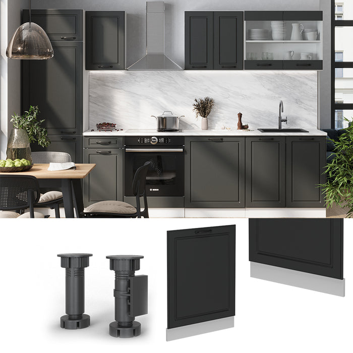 Vicco Pannello frontale della lavastoviglie Antracite casa di campagna 60 cm , PL Antracite