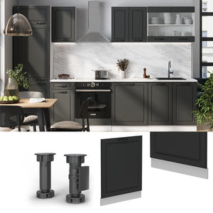 Vicco Pannello frontale della lavastoviglie Antracite casa di campagna 60 cm , PL Marmo