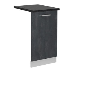 Vicco Pannello frontale della lavastoviglie Calcestruzzo nero 45 cm , PL Antracite