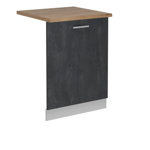 Vicco Pannello frontale della lavastoviglie Calcestruzzo nero 60 cm , PL Rovere