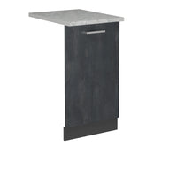 Vicco Pannello frontale della lavastoviglie Calcestruzzo nero 45 cm , PL Marmo