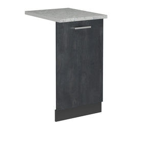 Vicco Pannello frontale della lavastoviglie Calcestruzzo nero 45 cm , PL Marmo