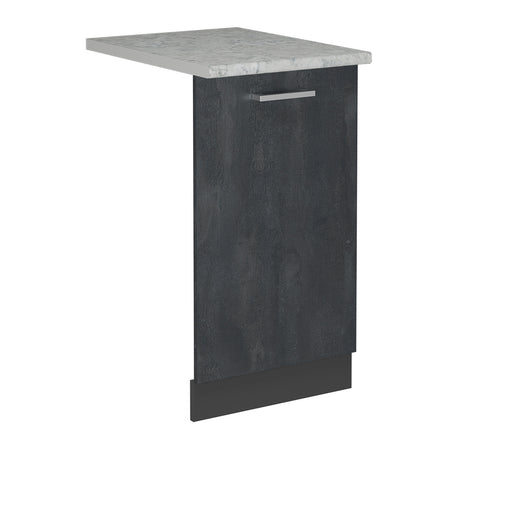 Vicco Pannello frontale della lavastoviglie Calcestruzzo nero 45 cm , PL Marmo