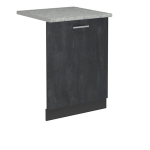 Vicco Pannello frontale della lavastoviglie Calcestruzzo nero 60 cm , PL Marmo