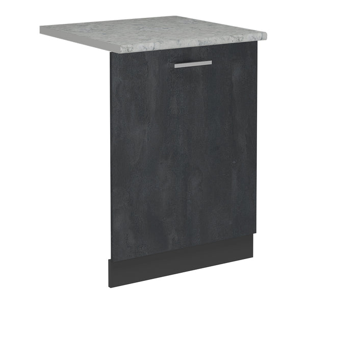 Vicco Pannello frontale della lavastoviglie Calcestruzzo nero 60 cm , PL Marmo