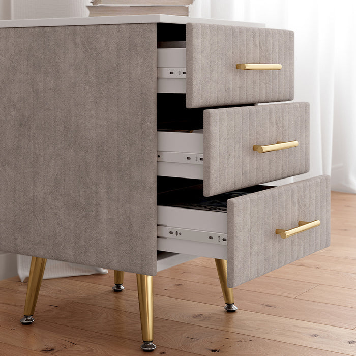 Vicco Comodino Grigio 41 x 62 cm Set di 2