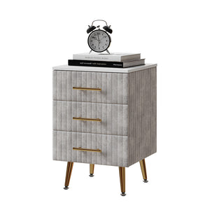 Vicco Comodino Grigio 41 x 62 cm con 3 cassetti