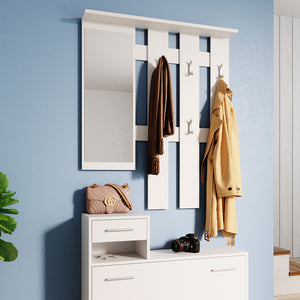 Vicco Appendiabiti Bianco 100 x 111.6 cm