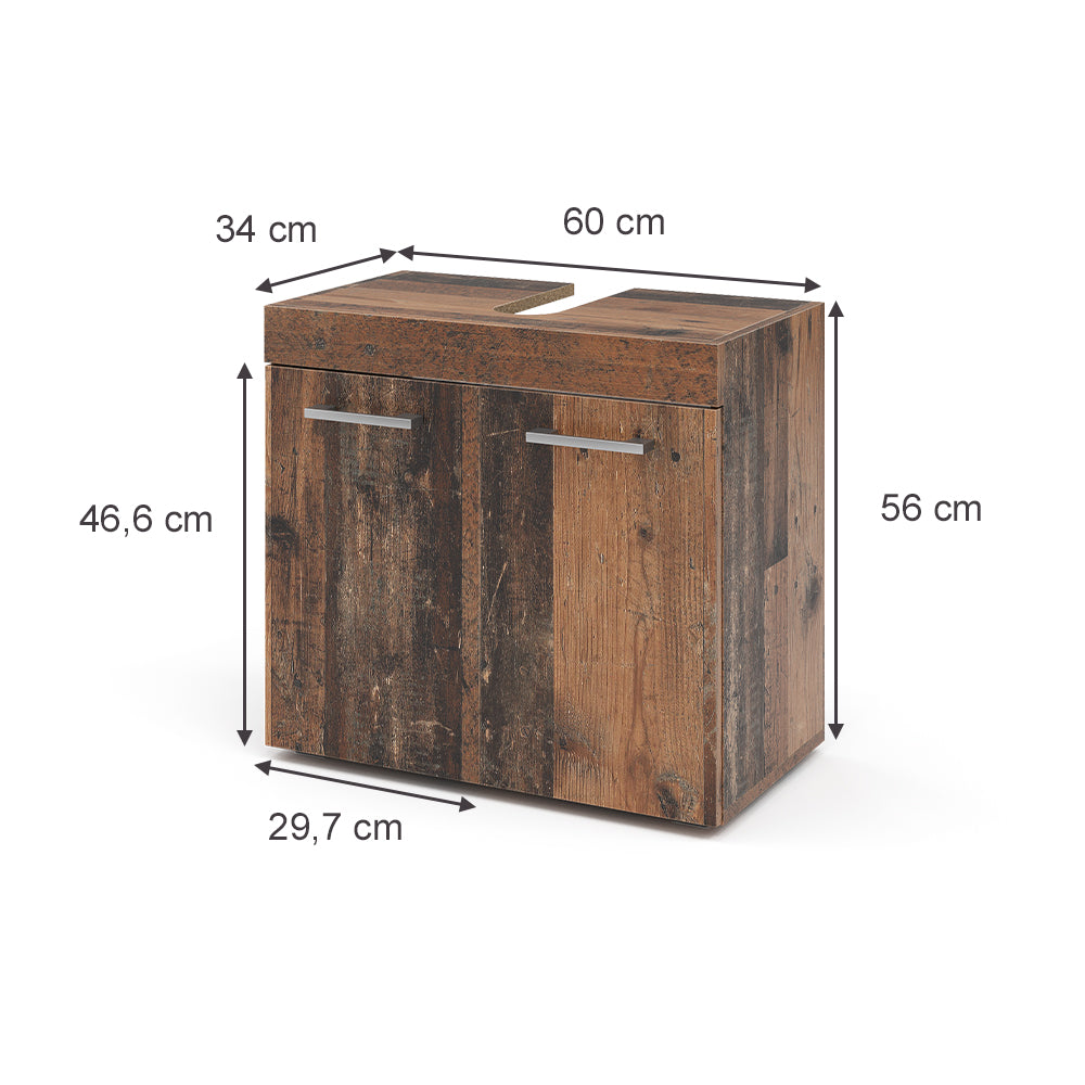 Vicco Mobile sottolavabo per bagno Oldstyle 60 x 56 cm