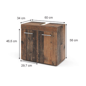 Vicco Mobile sottolavabo per bagno Oldstyle 60 x 56 cm