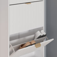 Vicco Mobile porta scarpe Bianco 60 x 166.7 cm 4 scomparti