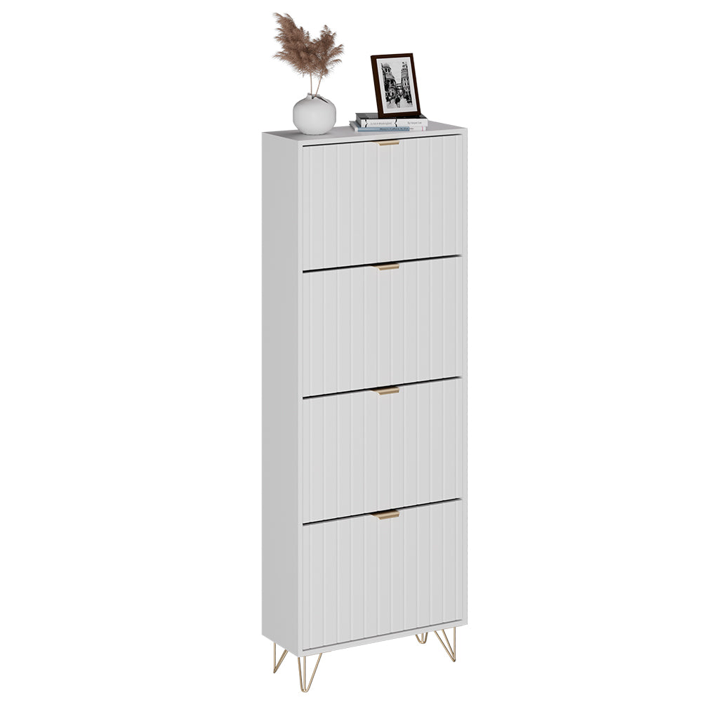 Vicco Mobile porta scarpe Bianco 60 x 166.7 cm 4 scomparti