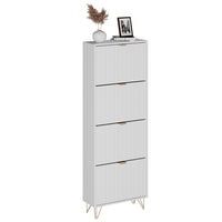 Vicco Mobile porta scarpe Bianco 60 x 166.7 cm 4 scomparti