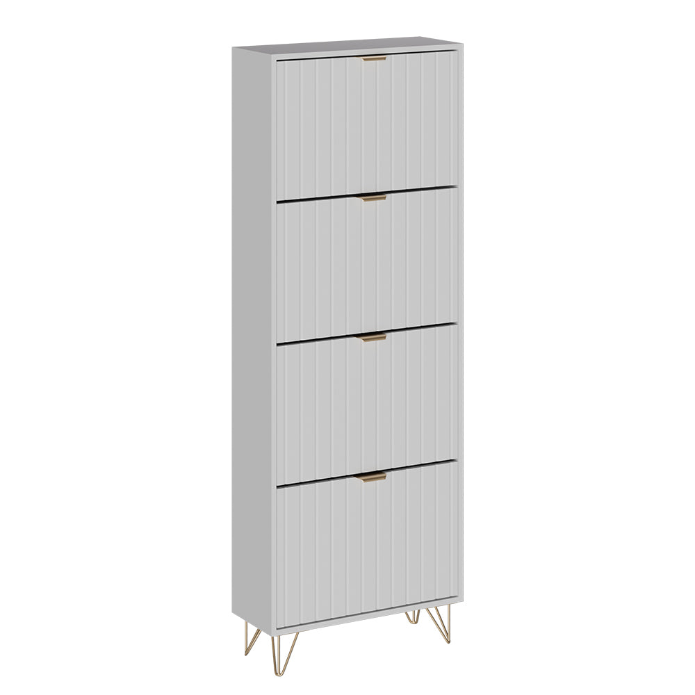 Vicco Mobile porta scarpe Bianco 60 x 166.7 cm 4 scomparti