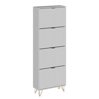 Vicco Mobile porta scarpe Bianco 60 x 166.7 cm 4 scomparti