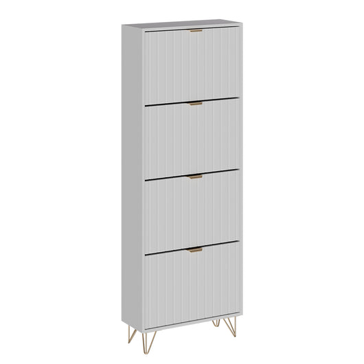 Vicco Mobile porta scarpe Bianco 60 x 166.7 cm 4 scomparti
