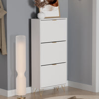 Vicco Armadio per le scarpe Bianco 60 x 128.5 cm 3 scomparti