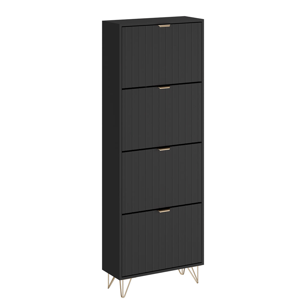 Vicco Mobile porta scarpe Nero 60 x 166.7 cm 4 scomparti