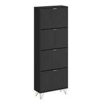 Vicco Mobile porta scarpe Nero 60 x 166.7 cm 4 scomparti