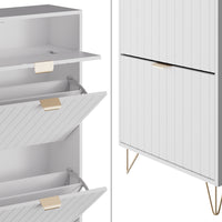 Vicco Mobile porta scarpe Bianco 60 x 107.5 cm 2 scomparti