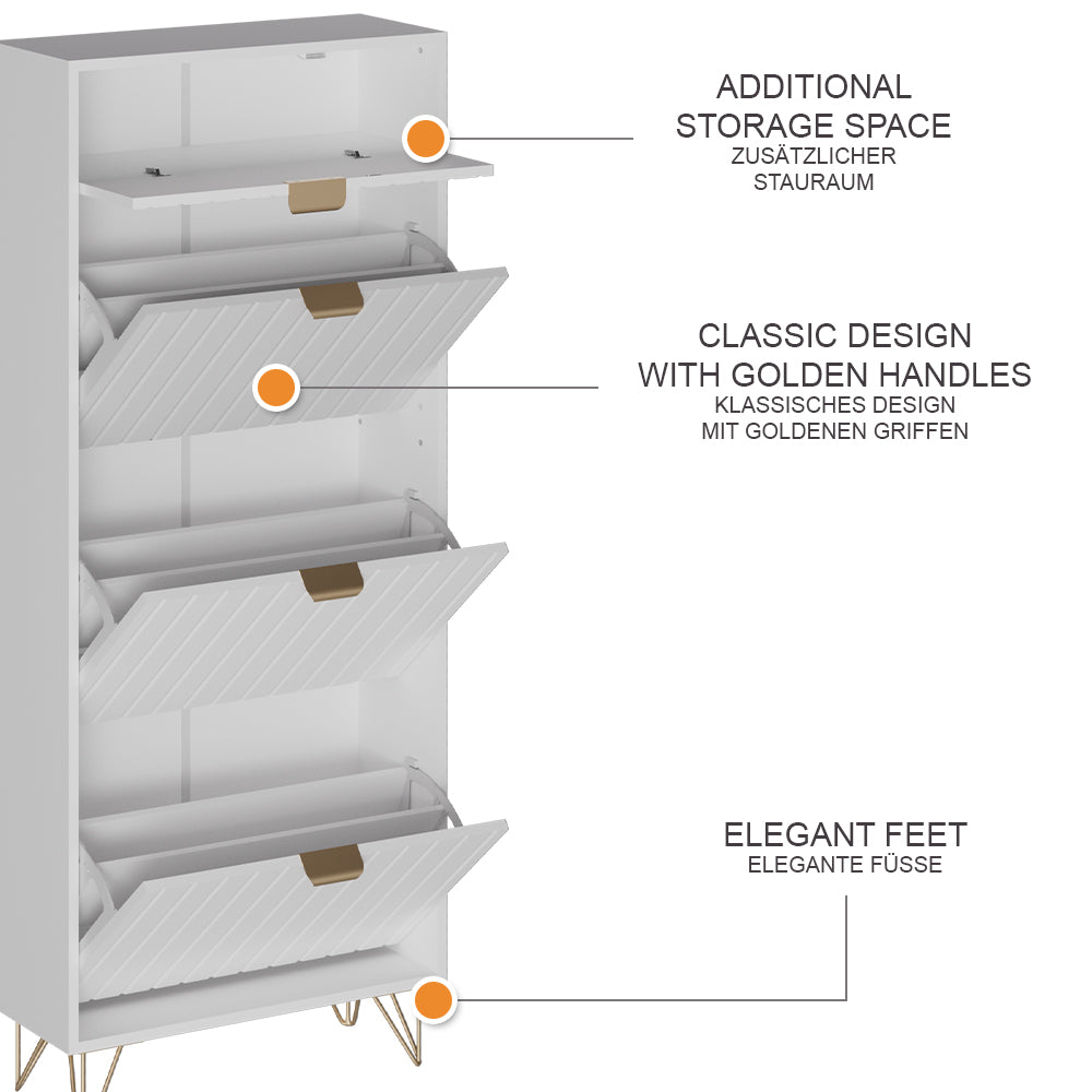 Vicco  Bianco 60 x 145 cm 3 scomparti