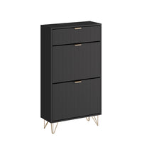 Vicco Mobile porta scarpe Nero 60 x 107.5 cm 2 scomparti