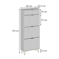 Vicco  Bianco 60 x 145 cm 3 scomparti