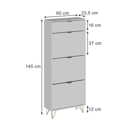 Vicco  Bianco 60 x 145 cm 3 scomparti