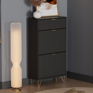 Vicco Mobile porta scarpe Nero 60 x 107.5 cm 2 scomparti