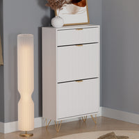 Vicco Mobile porta scarpe Bianco 60 x 107.5 cm 2 scomparti