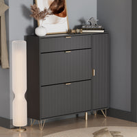 Vicco Mobile porta scarpe Nero 108 x 107.5 cm