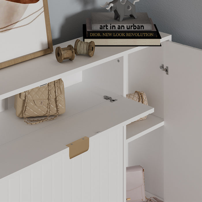 Vicco Mobile porta scarpe Bianco 108 x 107.5 cm