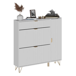 Vicco Mobile porta scarpe Bianco 108 x 107.5 cm