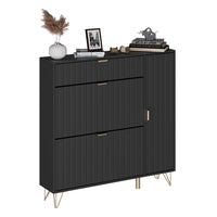 Vicco Mobile porta scarpe Nero 108 x 107.5 cm