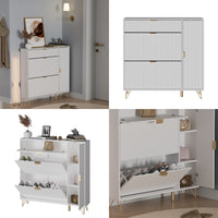 Vicco Mobile porta scarpe Bianco 108 x 107.5 cm