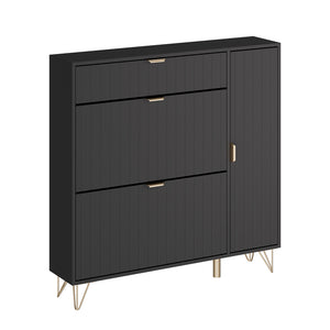 Vicco Mobile porta scarpe Nero 108 x 107.5 cm