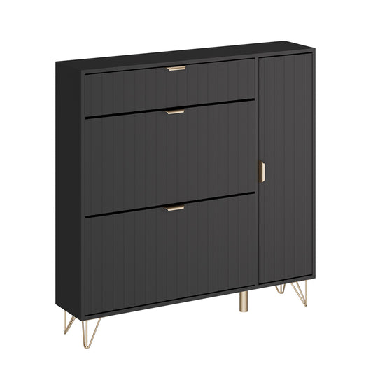 Vicco Mobile porta scarpe Nero 108 x 107.5 cm