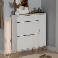 Vicco Mobile porta scarpe Bianco 108 x 107.5 cm